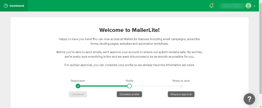 Mailer Lite - Co to i jak stworzyć kampanię email marketingową Configuracion cuenta