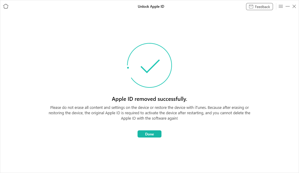 Jak ominąć blokadę aktywacji na iPhonie/iPadzie [4 sposoby] Anyunlock ios apple id removed successfully