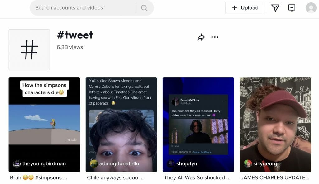 Cómo publicar un tweet en TikTok