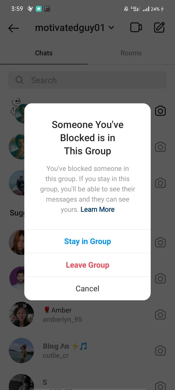 Jak sprawdzić, czy ktoś zablokował Cię na Instagramie: 7 metod Instagram notifying you that someone you have blocked is in the instagram shared group