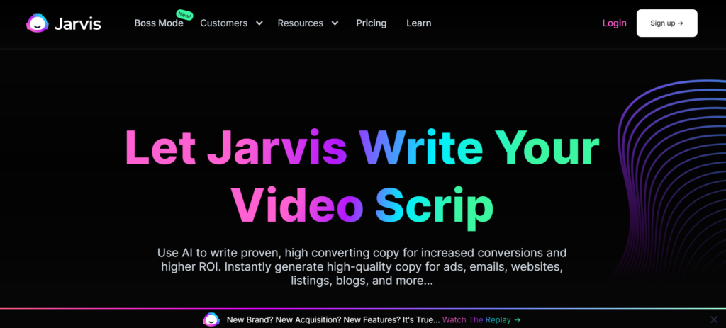 5 najlepszych narzędzi AI Copywriting dla freelancerów Jarvis1 1024x463