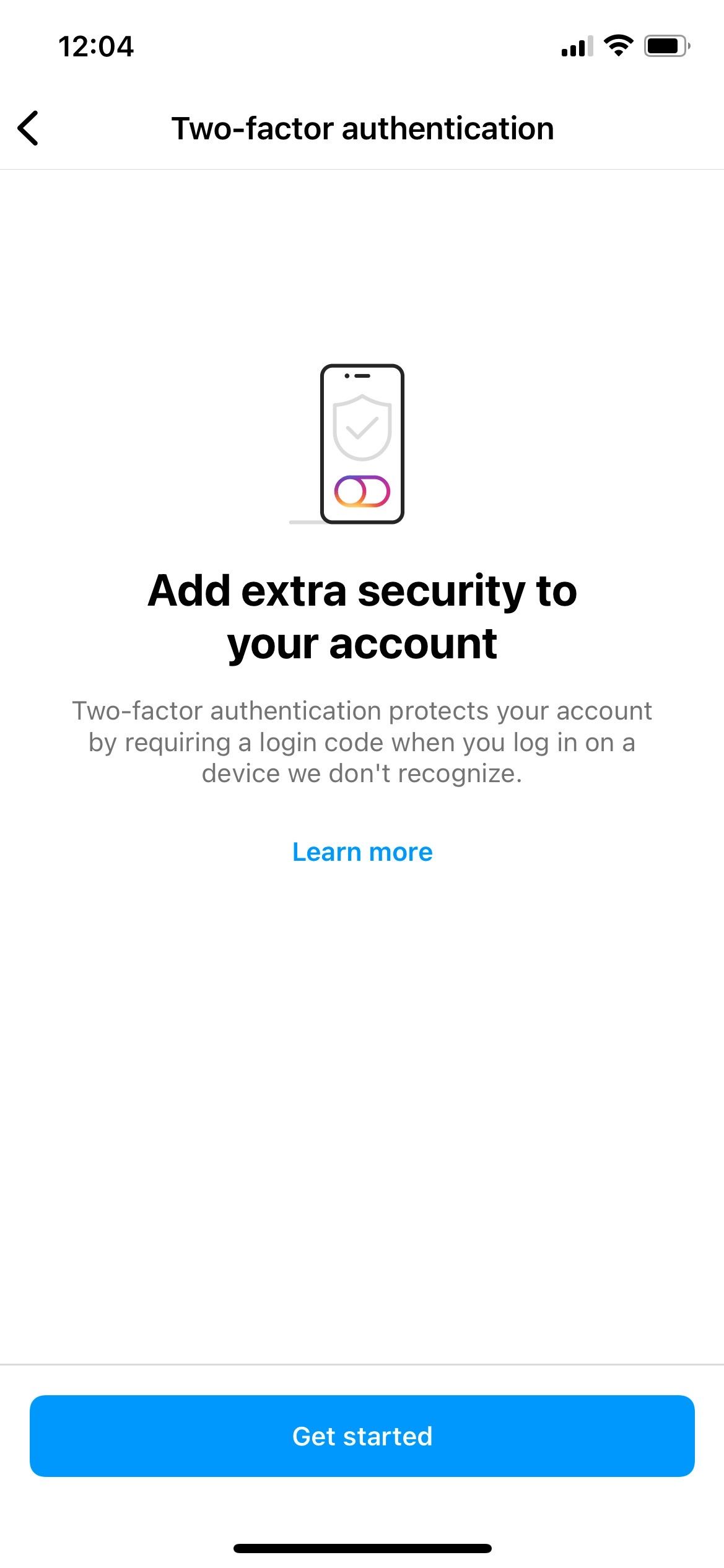 Jak przeprowadzić kontrolę bezpieczeństwa na Instagramie Two factor authentication on instagram