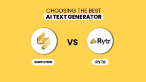 Die Wahl des besten KI-Textgenerators: simplified (kostenlos für immer) vs. Rytr ($290 Jahresgebühr)