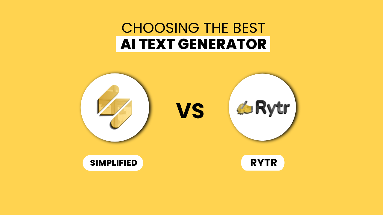 Wybór najlepszego generatora tekstu AI: uproszczony (bezpłatny na zawsze) vs. Rytr (290 USD płatne rocznie) Wybor najlepszego generatora tekstu ai uproszczony bezplatny na zawsze vs