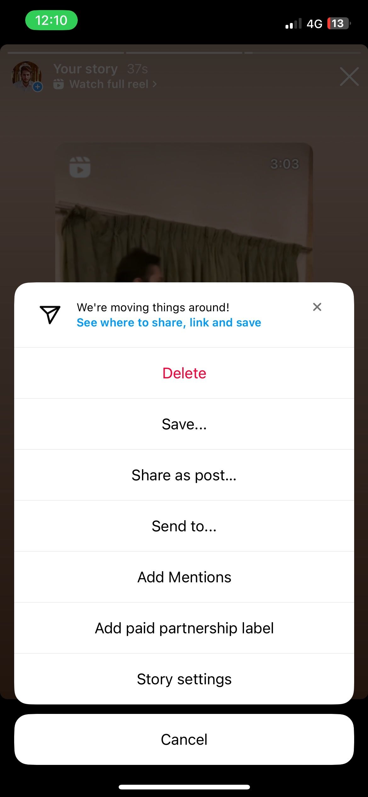 Jak oznaczyć kogoś na Instagramie Select add mentions