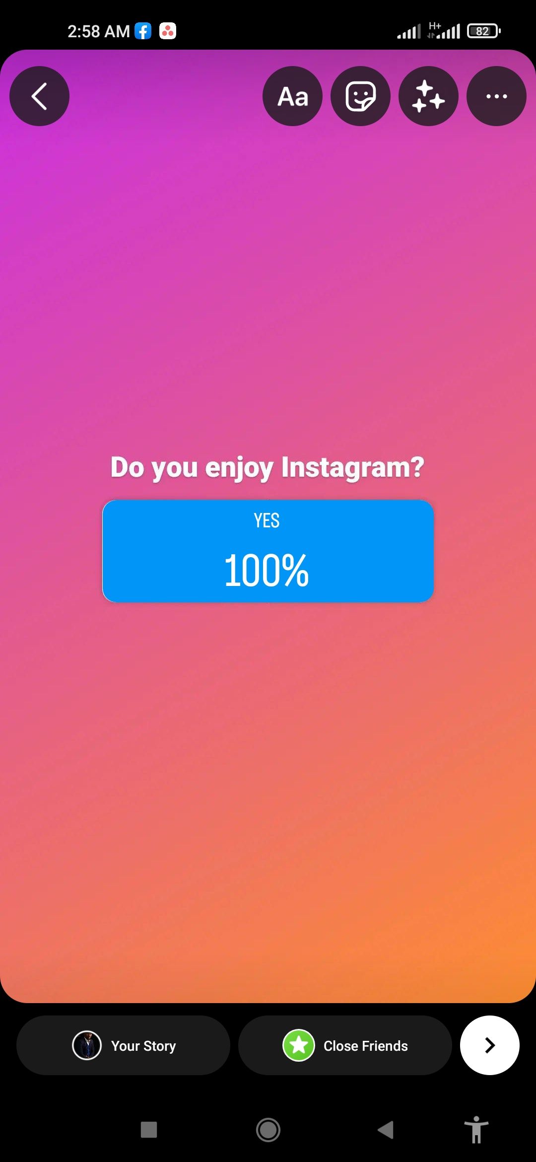 How to create and run a survey on Instagram