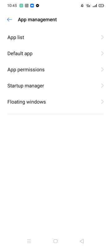 Jak ukryć swoją lokalizację w postach na Instagramie App list option in app management settings