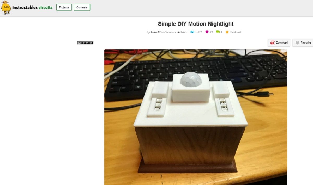 8 niesamowitych pomysłów na majsterkowanie, które rozbawią Twoich obserwujących na TikToku i Instagramie Screen grab simple diy motion nightlight