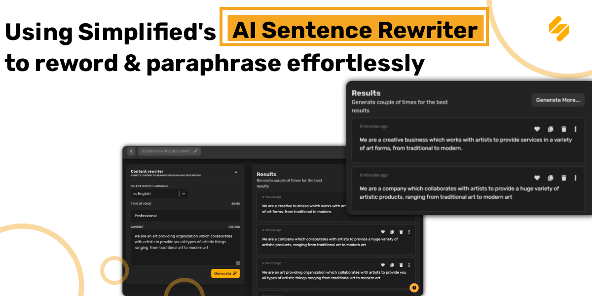 Simplified's AI Sentence Rewriter: Jak bez wysiłku przeformułować i parafrazować Simplifieds ai sentence rewriter jak bez wysilku przeformulowac i parafrazowac