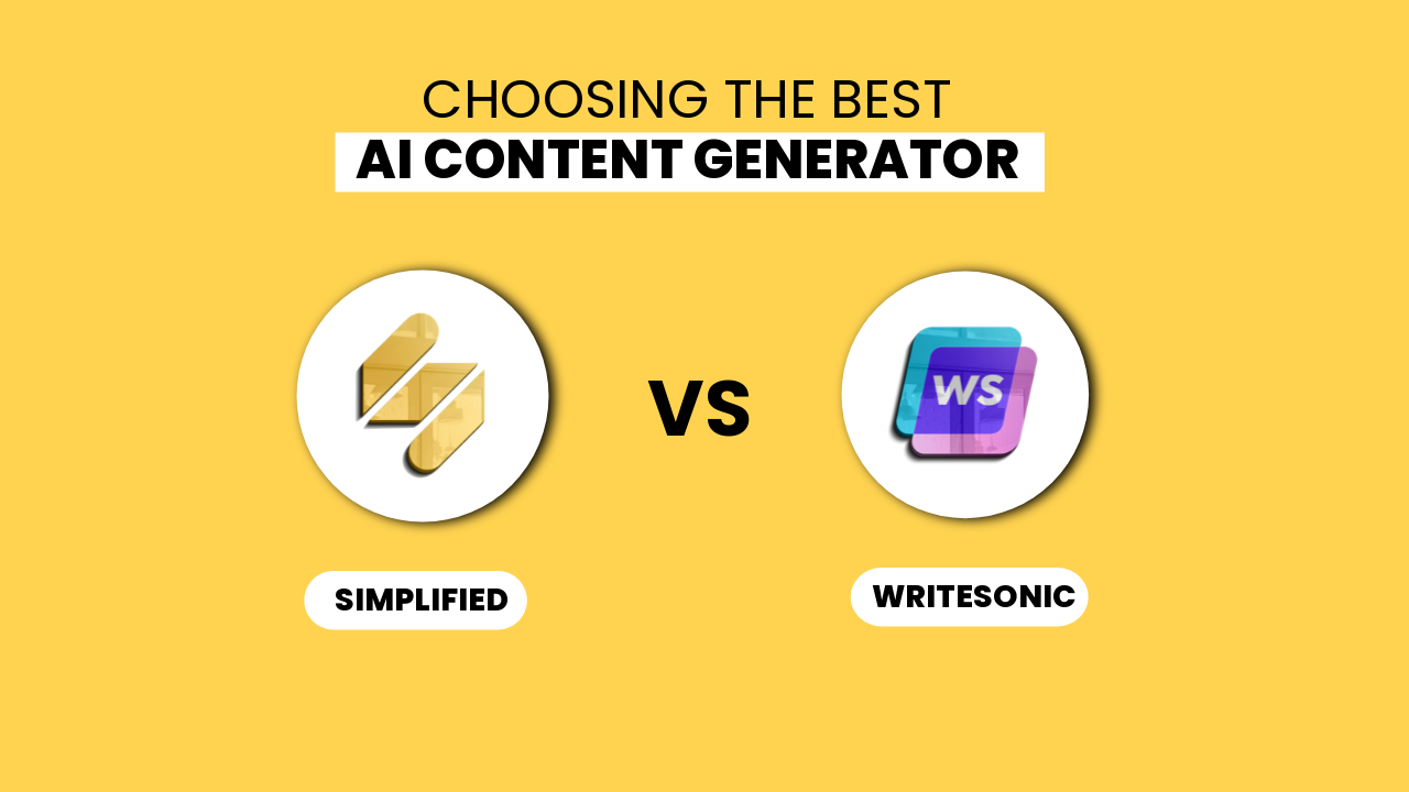 Simplified vs Writesonic which is currently the best AI content generator