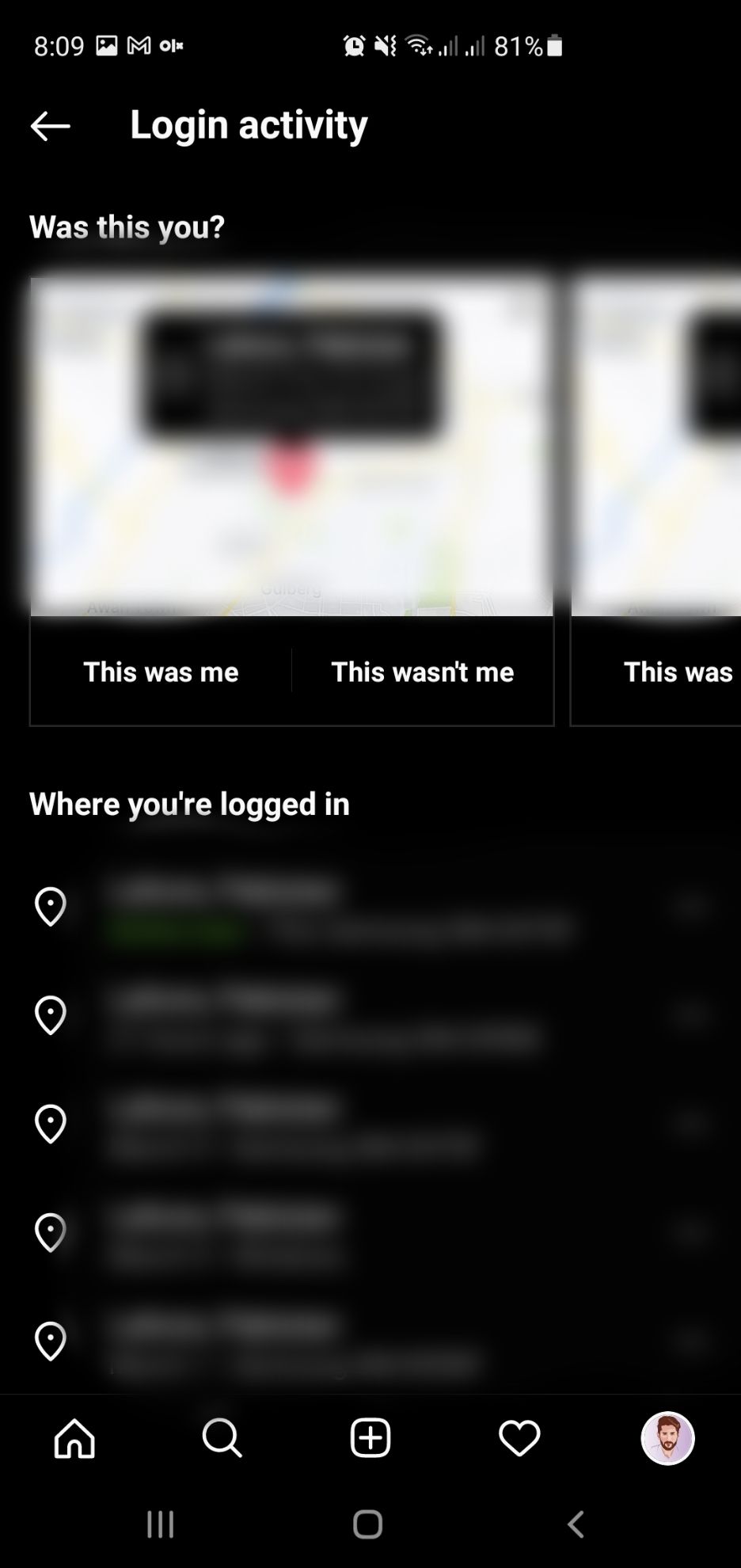 Jak sprawdzić i wyczyścić swoją aktywność związaną z logowaniem na Instagramie Was this you on instagram
