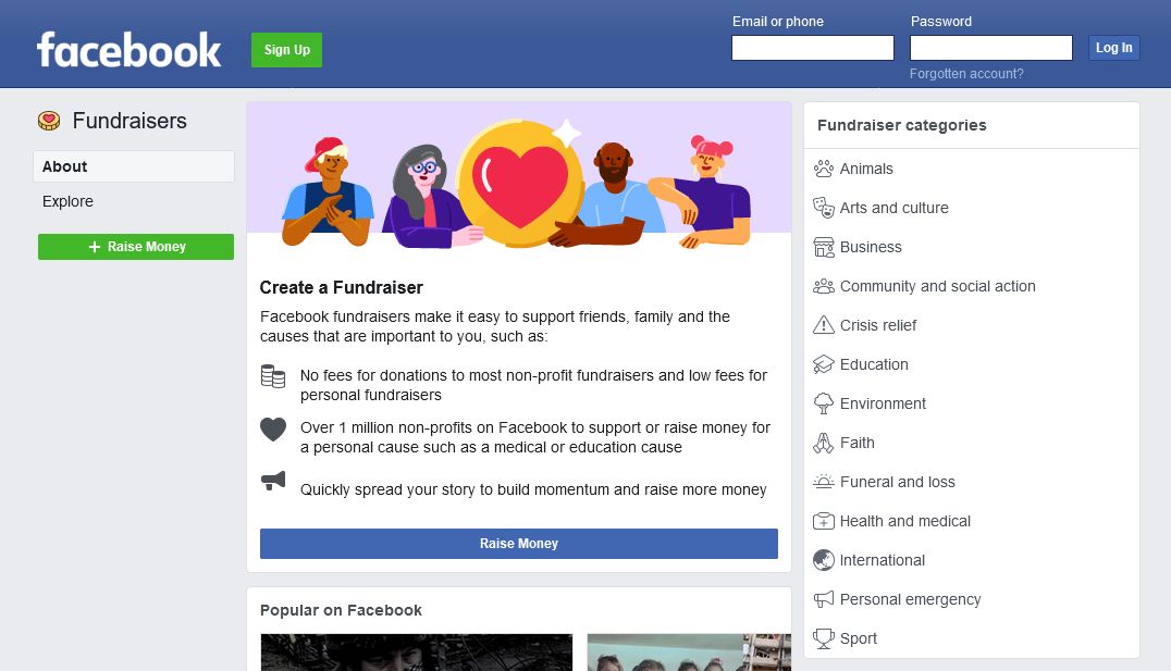 Jak sieci społecznościowe zarabiają pieniądze?  Wyjaśnione Facebook fundraisers