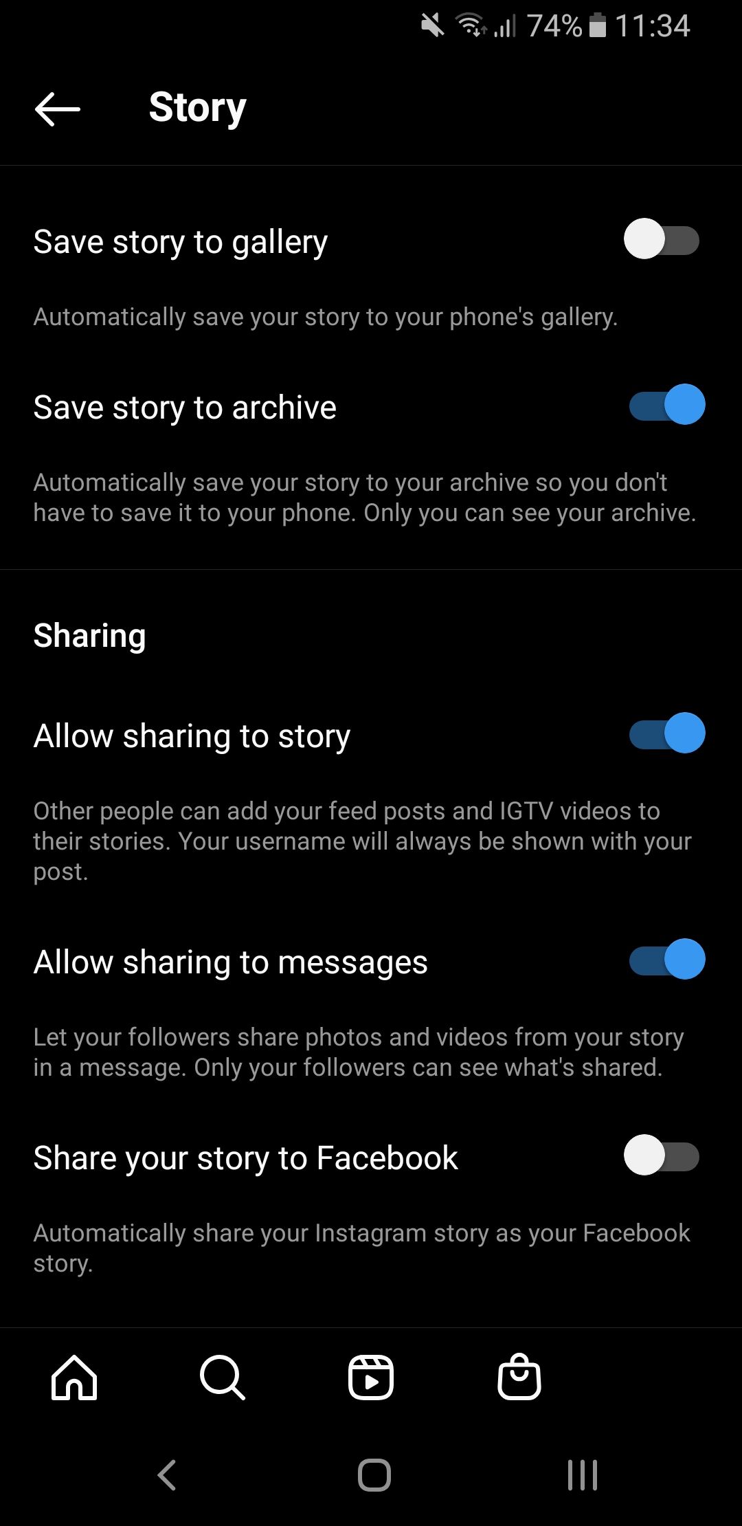 Czym są wyróżnienia na Instagramie i jak ich używasz? Instagram allow sharing to story setting