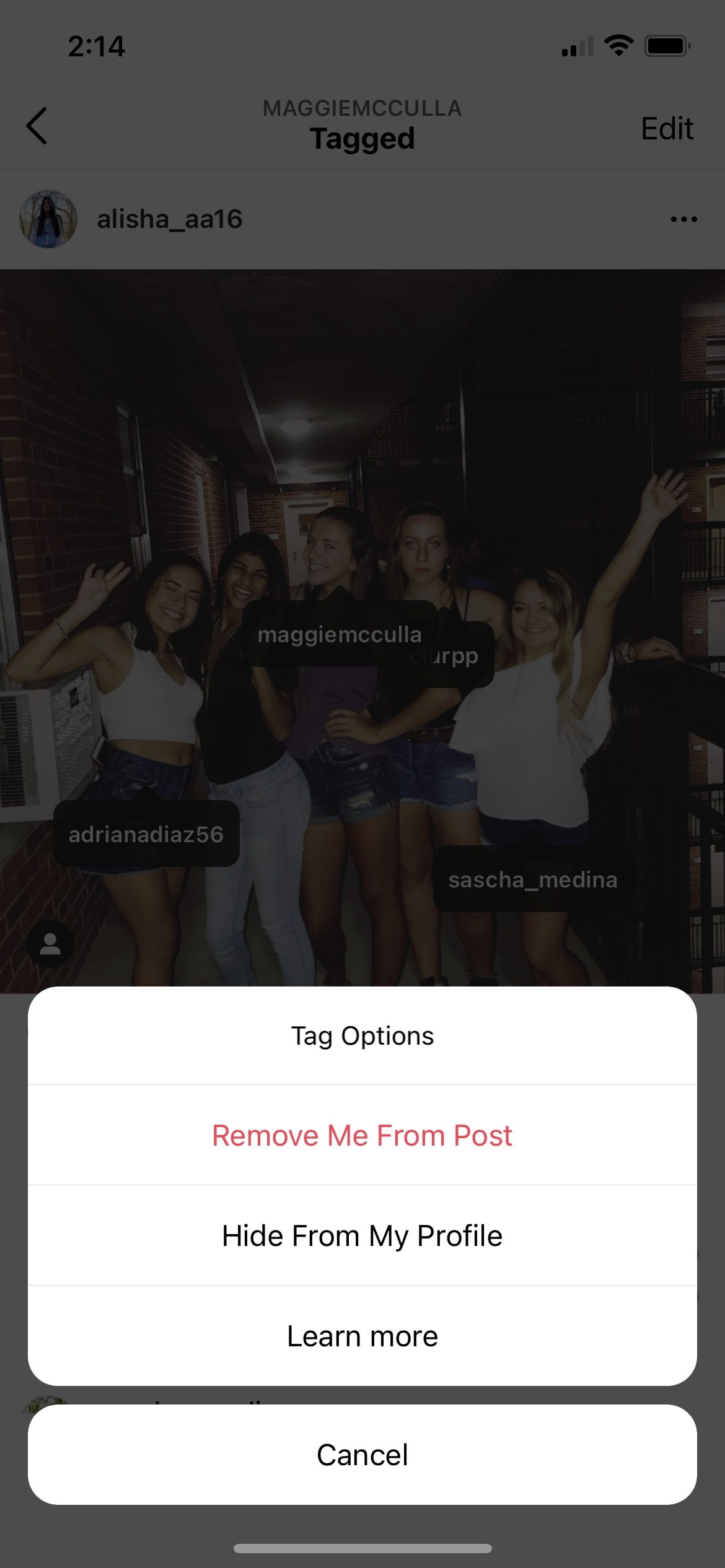 Jak usunąć tag z posta na Instagramie Remove from post