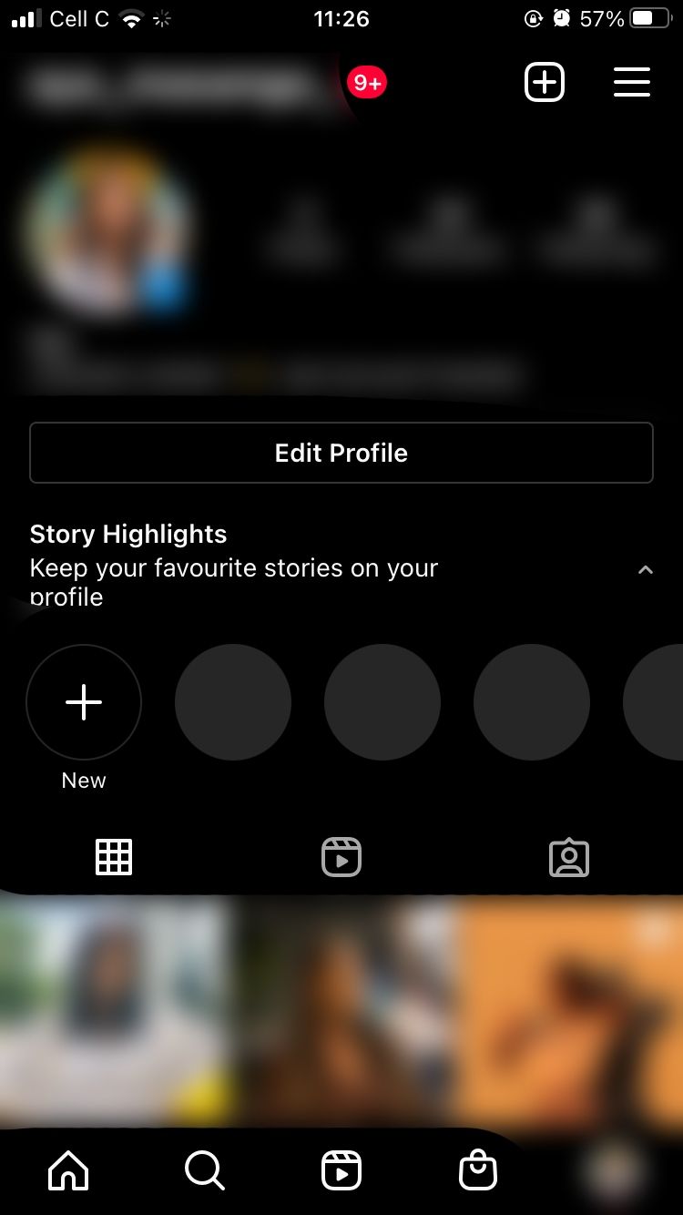 Jak przypiąć wiele postów na Instagramie do swojego profilu Screenshot of instagram profile with dark theme