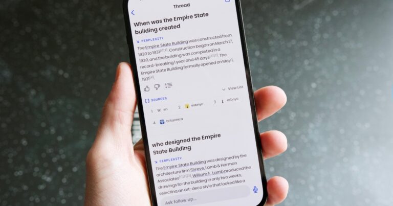 To jest moja ulubiona aplikacja ChatGPT na iPhone’a, Perplexity AI.