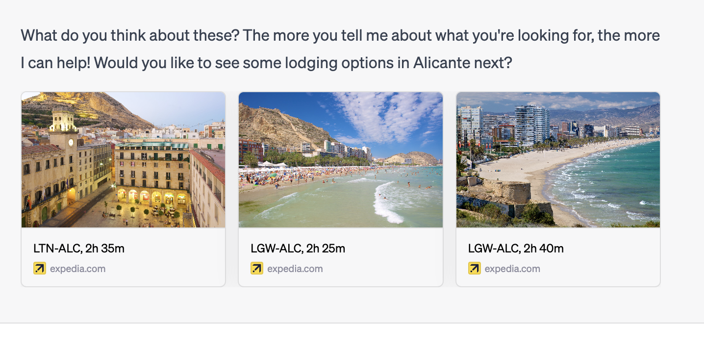 Wtyczka Expedia oferuje więcej sugestii za pośrednictwem ChatGPT