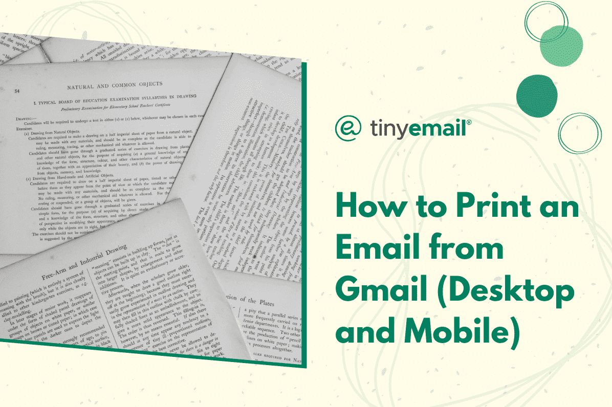 How to print an email from Gmail (desktop and mobile)