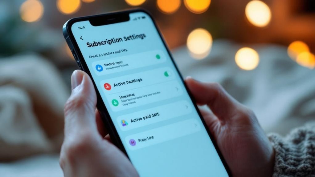 sprawdź płatne subskrypcje SMS