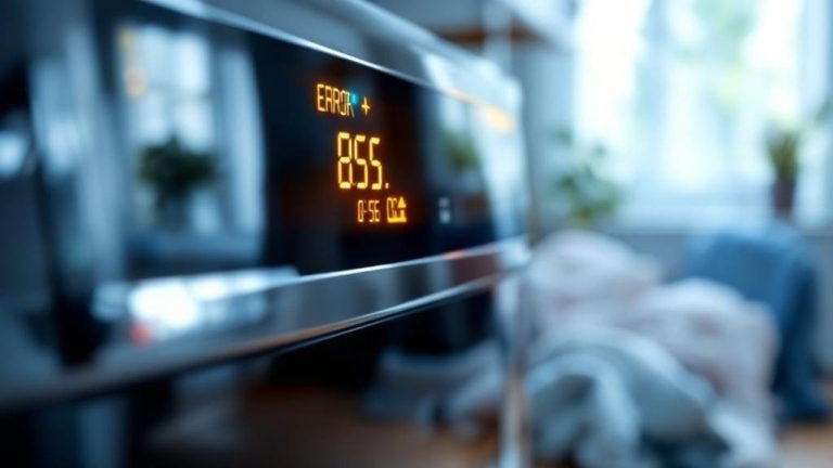 Pralka wyświetla kod błędu – jak go odczytać i co oznacza?
